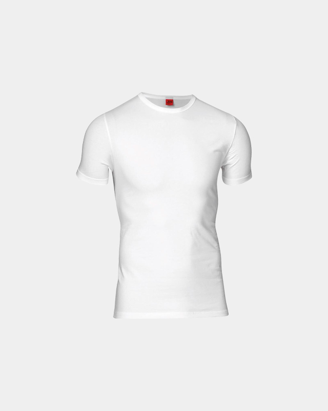 "Black or white" t-shirt o-neck | Bomuld | Hvid -JBS