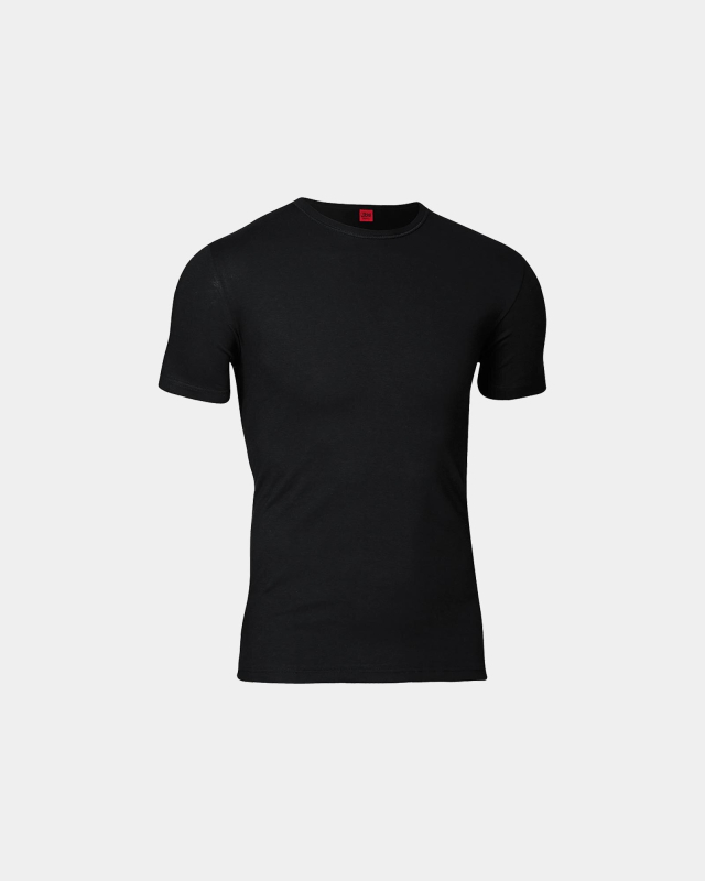 "Black or white" t-shirt o-neck | Bomuld | Sort -JBS