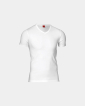 "Black or white" t-shirt v-neck | Bomuld | Hvid - JBS