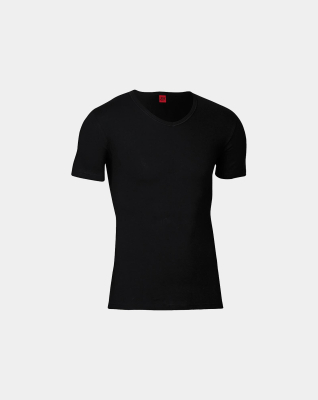 "Black or white" t-shirt v-neck | Bomuld | Sort -JBS "Black or white" t-shirt v-neck | Bomuld | Sort -JBS