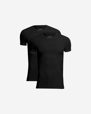 T-shirt "o-neck" 2-pak, Bambusviskose, Sort T-shirt "o-neck" 2-pak, Bambusviskose, Sort