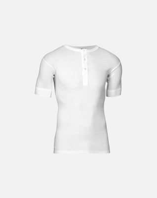 Kortærmet t-shirt "grandad", 100% bomuld, Hvid Kortærmet t-shirt "grandad", 100% bomuld, Hvid