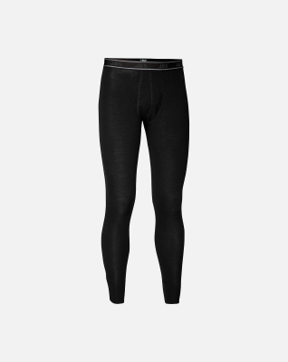 Long johns "wool", 100% merino uld, Sort Long johns "wool", 100% merino uld, Sort