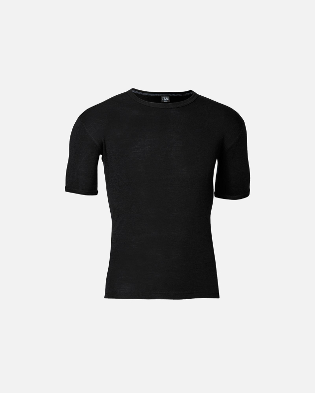 T-shirt "wool" | 100% merino uld | Sort -JBS