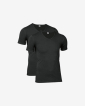 T-shirt "v-neck" 2-pak | Økologisk bomuld | Sort - JBS