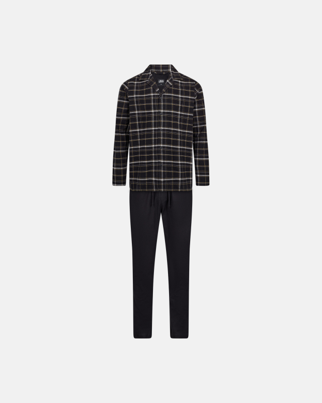 Pyjamassæt 'flannel', 100% bomuld, Navy